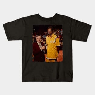 Kareem Abdul Jabbar in an Interview with The Legend Chick Hearn Kids T-Shirt